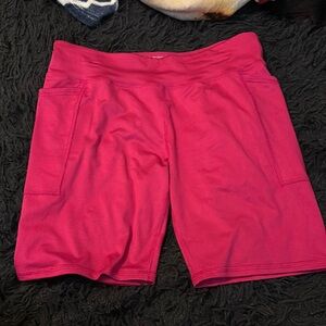 Youth XL pink biker shorts!